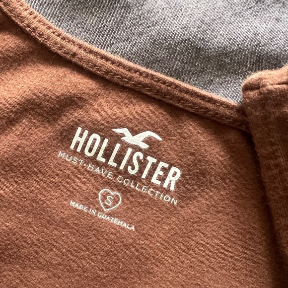 Hollister Brown Corset Style Crop Tank Top – Square Neck – Size S - Picture 3 of 4